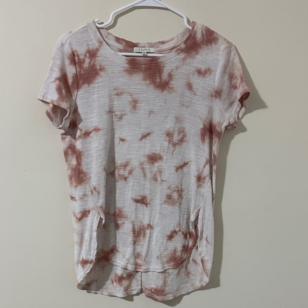 Z Supply Rust Tie-Dye Short Sleeve Tee